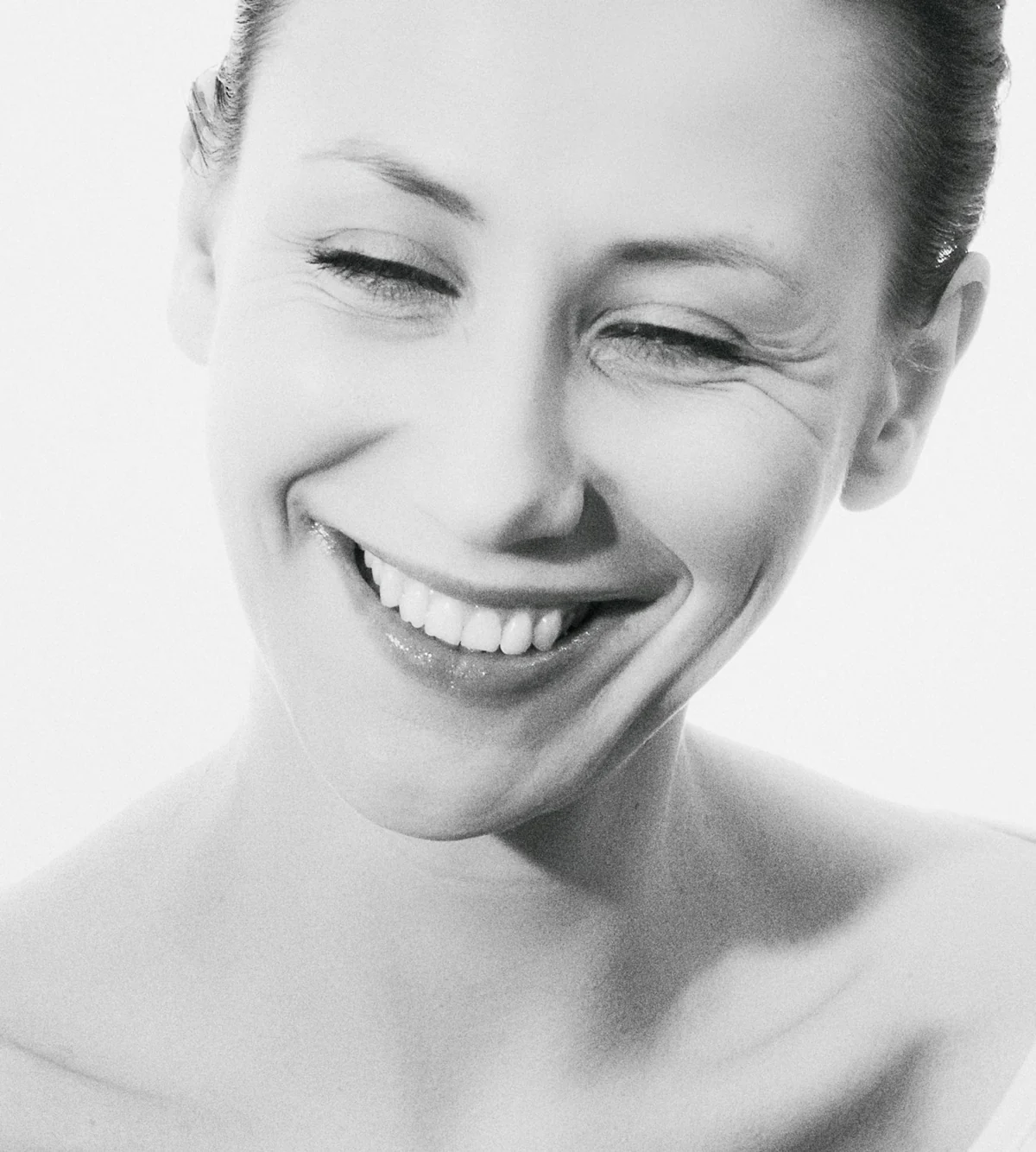 Close-up portrait of a woman smiling